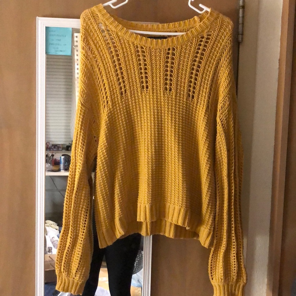 Golden yellow sweater